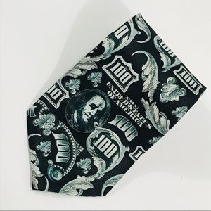 Ralph Marlin C-Note Polyester Money Tie